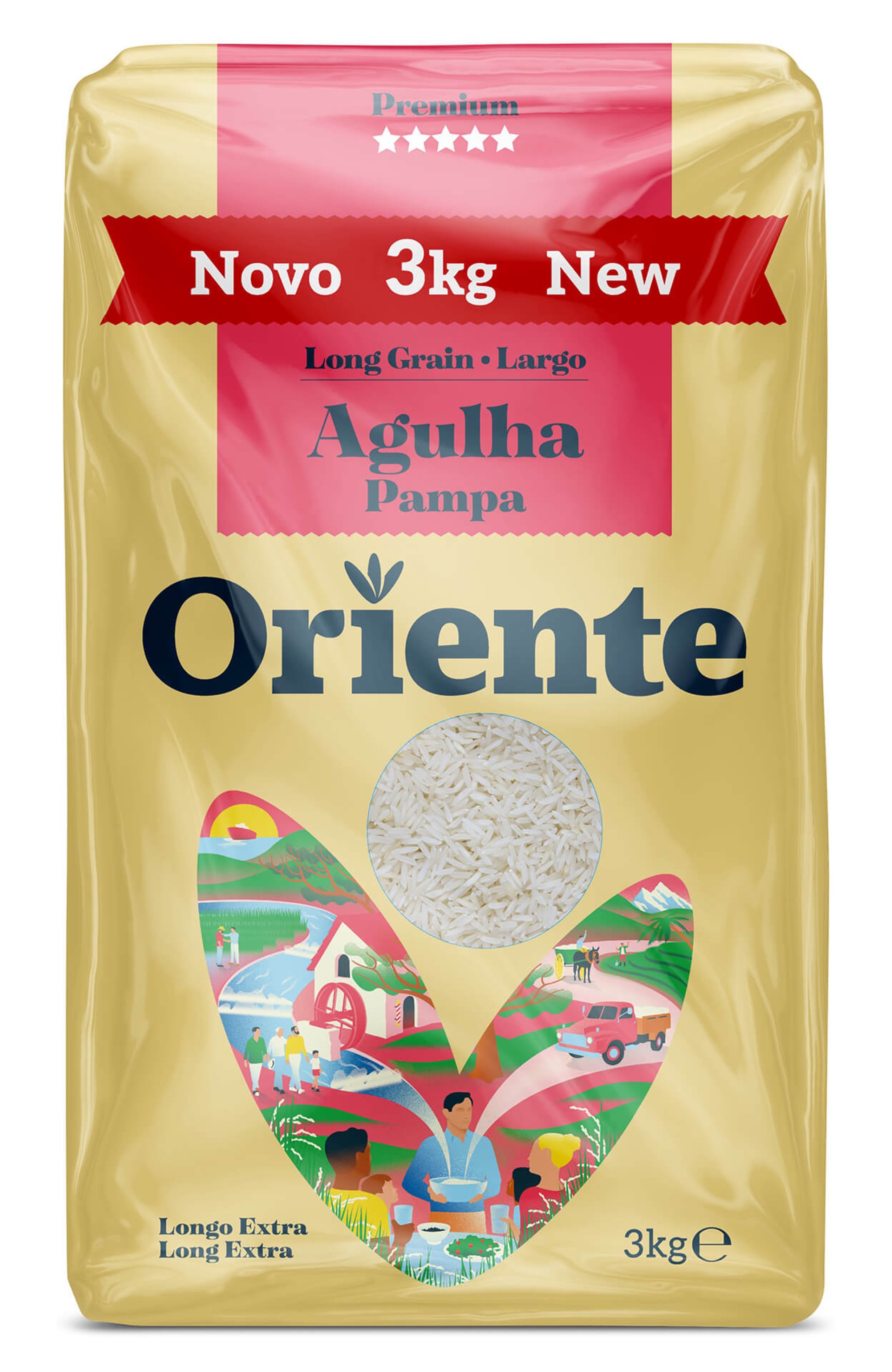 Arroz Agulha Oriente 4x3 kg Arroz Agulha Oriente 4x3 kg