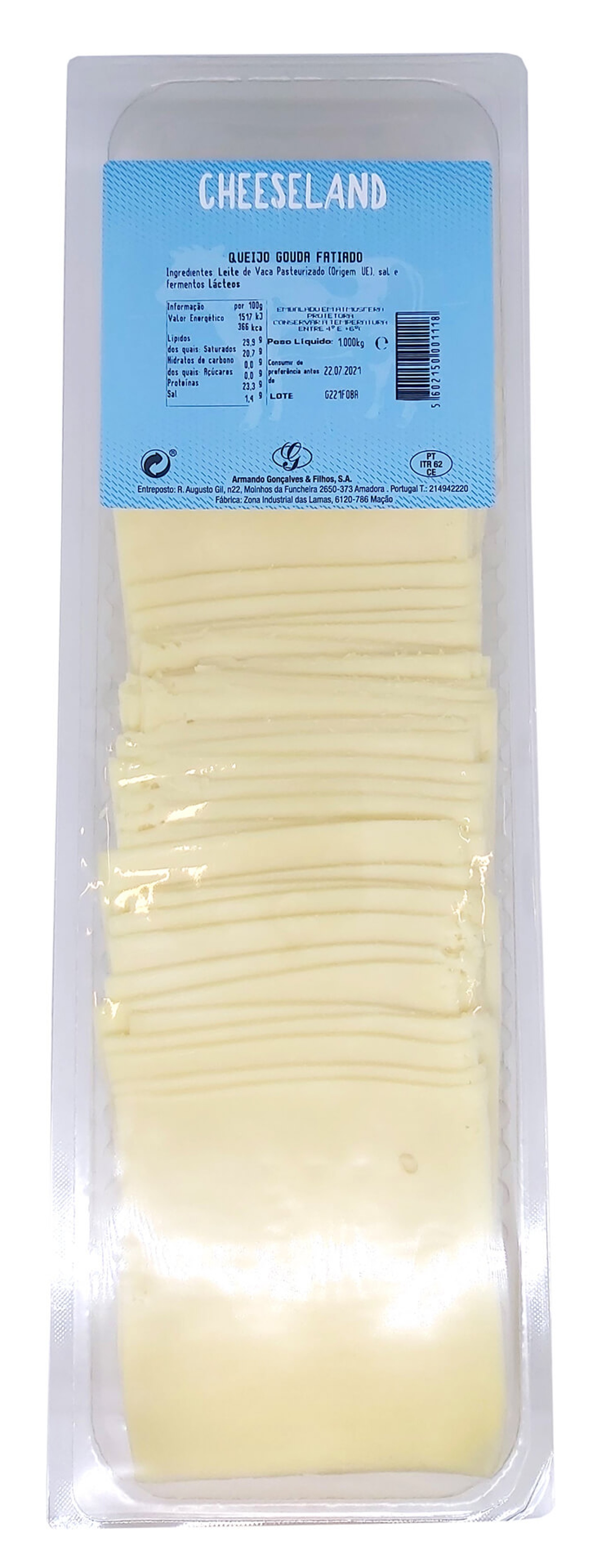 Queijo Gouda Fatiado 1 kg