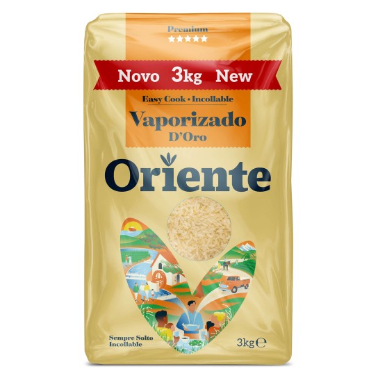 Arroz Vaporizado Oriente 4x3 kg Arroz Vaporizado Oriente 4x3 kg