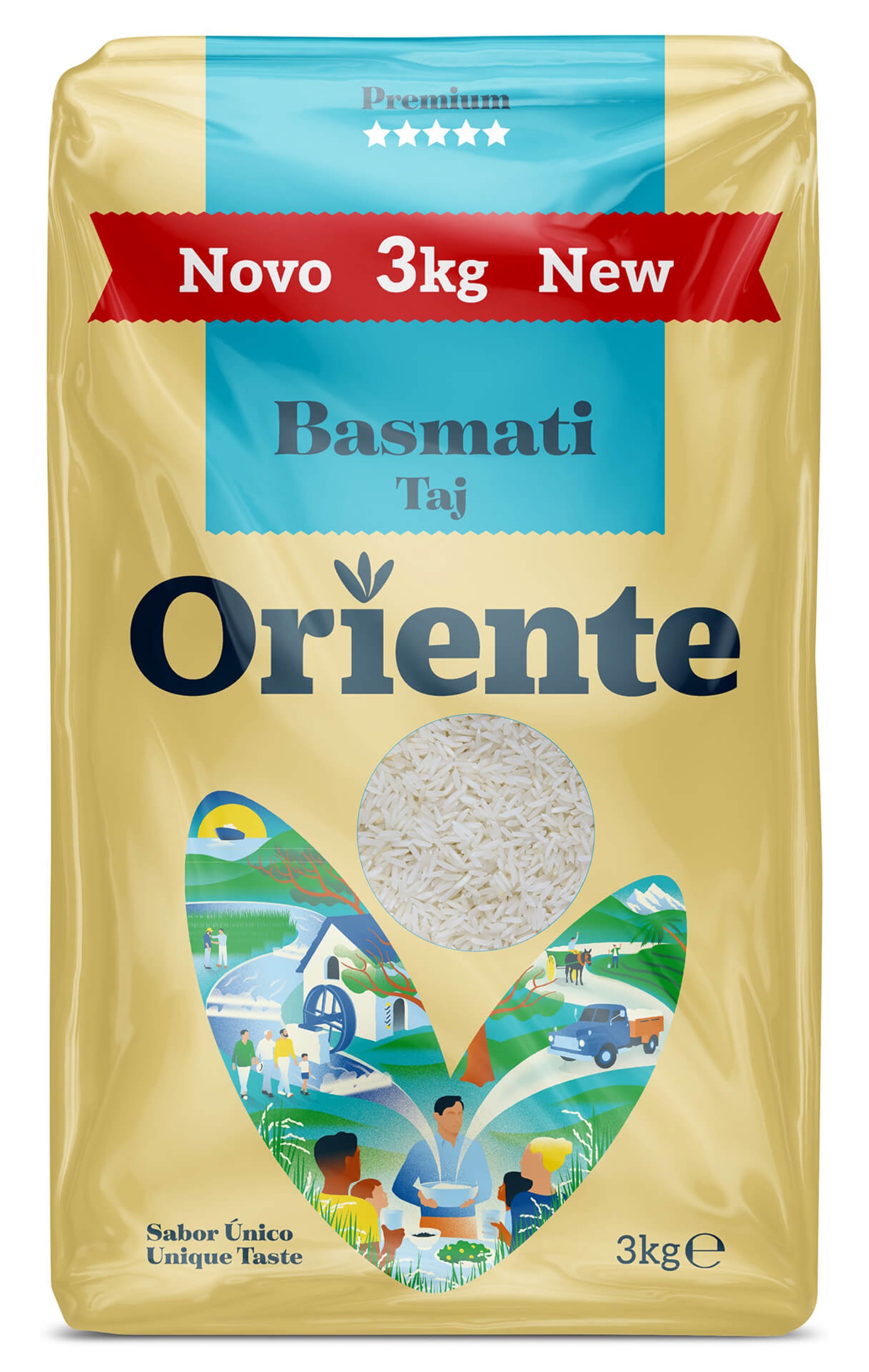 Arroz Mundo Oriente Basmati 4x3 kg Arroz Mundo Oriente Basmati 4x3 kg