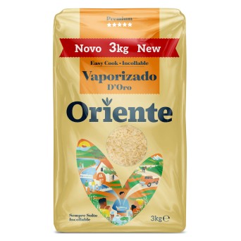 Arroz Vaporizado Oriente 4x3 kg Arroz Vaporizado Oriente 4x3 kg