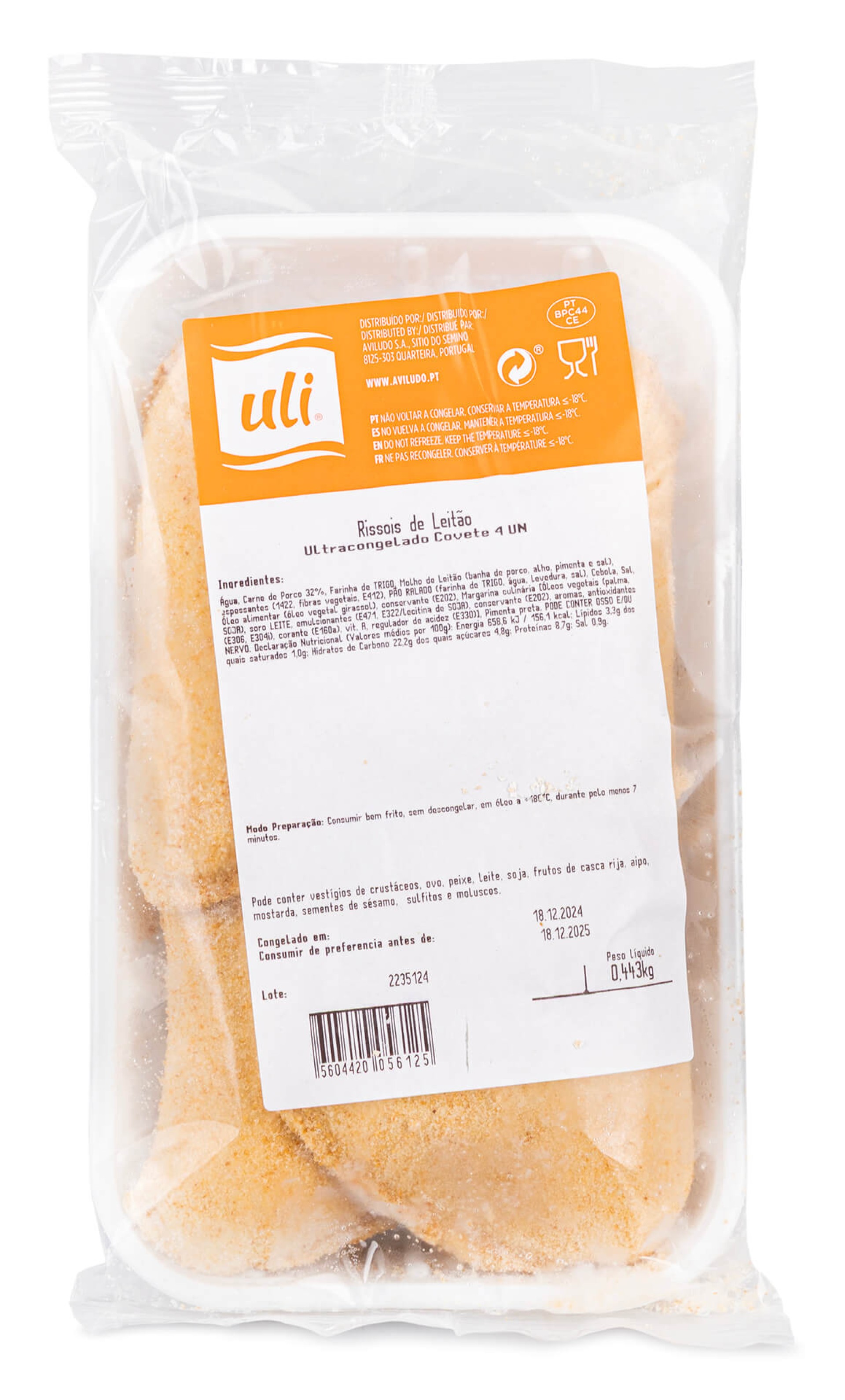 Riss�is Leit�o Congelados Uli 8x4 Un