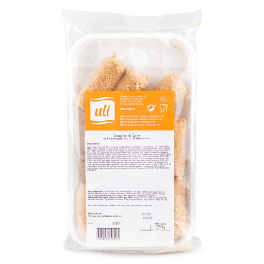 Croquetes Carne Congelados Uli 8x10 Un