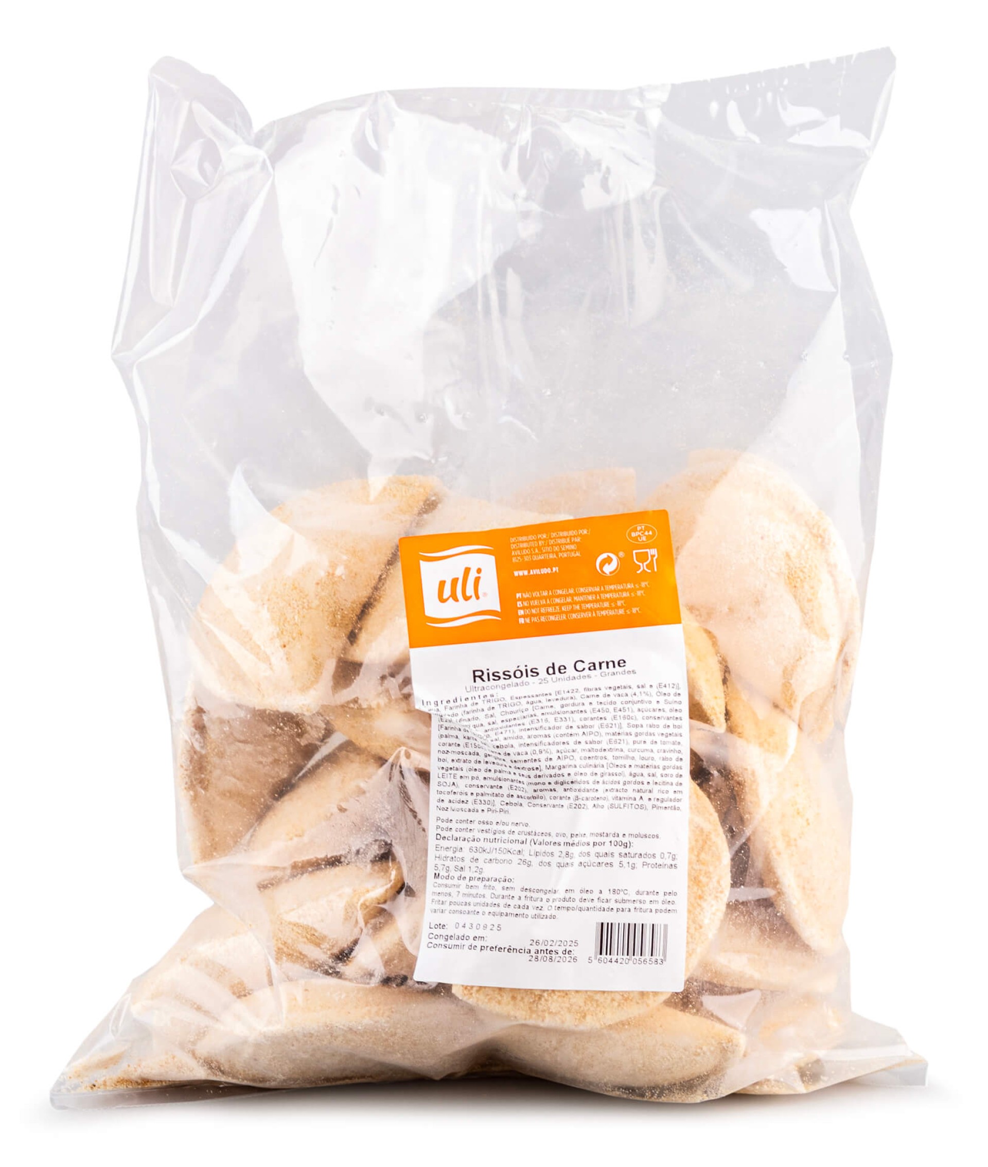 Riss�is Carne Grandes Congelados Uli Cx 50 Un