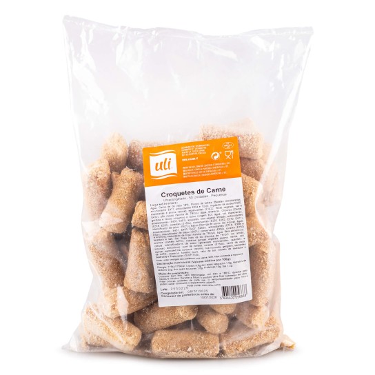 Croquetes Carne Congelados Uli Cx 100 Un