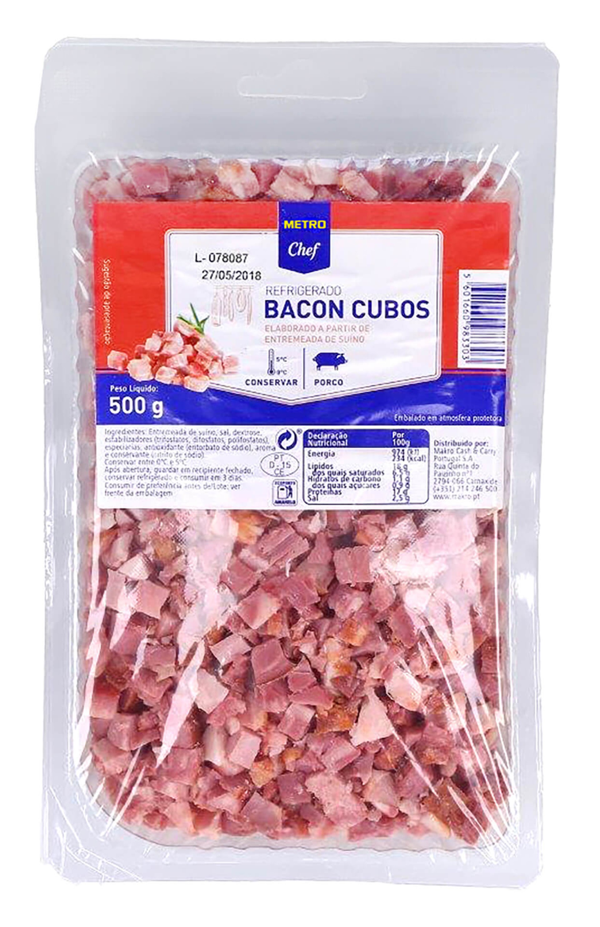 Bacon Cubos METRO Chef 500 g