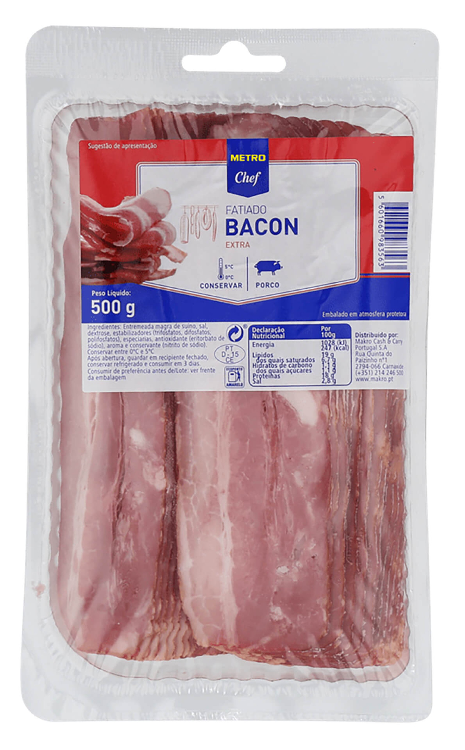 Bacon Fatias METRO Chef 500 g