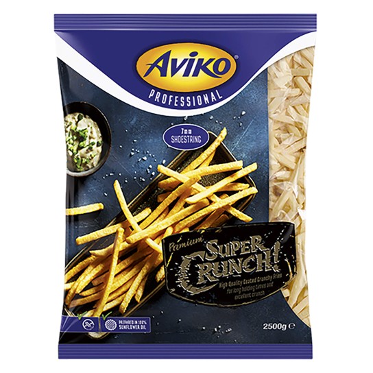 Batata Premium Super Crunch 7/7 Congelada Aviko 4x2,5 kg