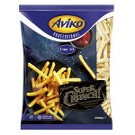 Batata Premium Super Crunch 9,5/9,5 c/Pele Congelada Aviko 4x2,5 kg