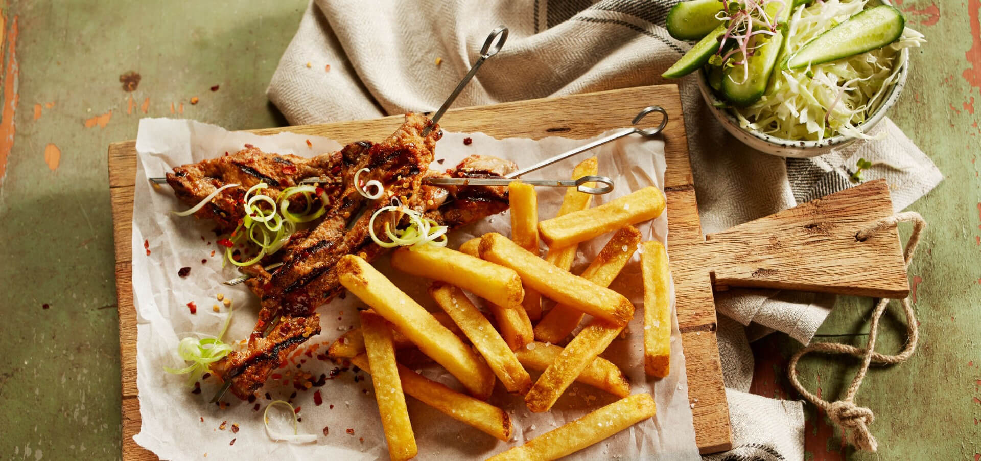 Batata Premium Super Crunch 9,5/9,5 c/Pele Congelada Aviko 4x2,5 kg