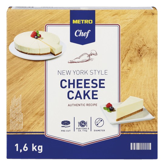 Cheesecake Estilo New York Congelado METRO Chef Cx 1,6 kg