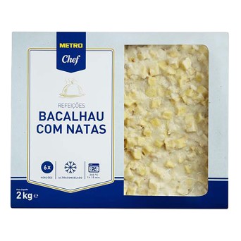 Bacalhau Natas Congelado METRO Chef 3x2 kg