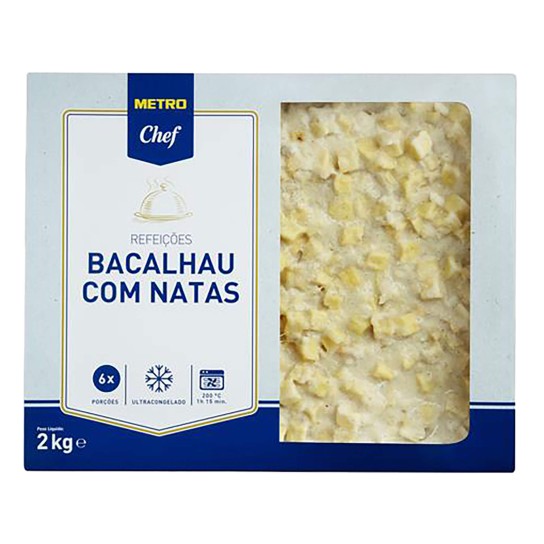 Bacalhau Natas Congelado METRO Chef 3x2 kg