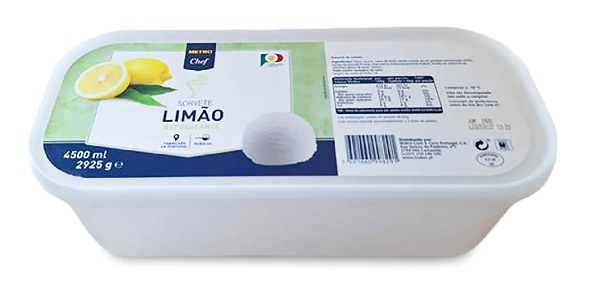 Sorbet Limão Congelado METRO Chef 4,5 l Sorbet Limão Congelado METRO Chef 4,5 l
