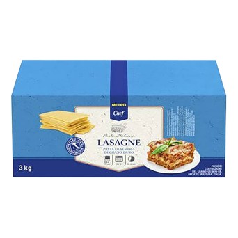 Massa Lasanha Gastro METRO Chef  3kg