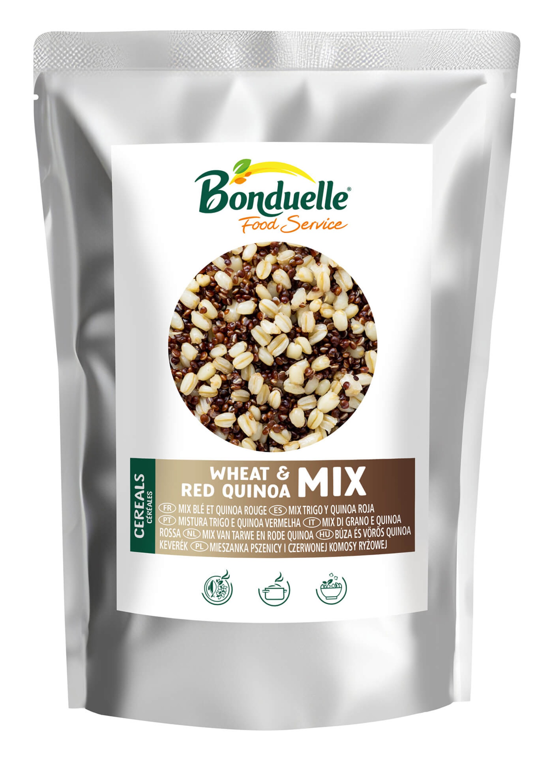 Quinoa Vermelha e Trigo DoyPack Bonduelle 8x800 g