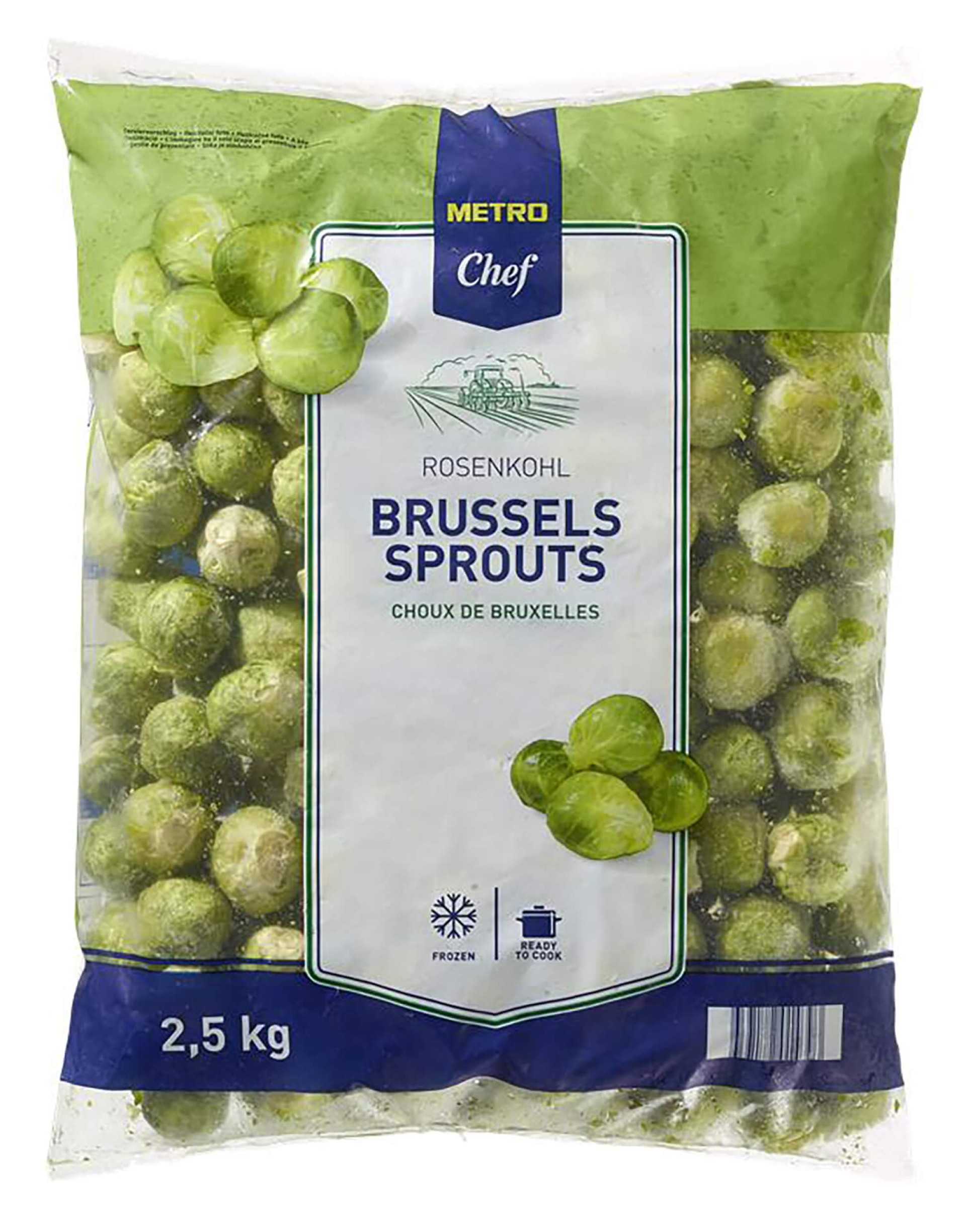 Couve Bruxelas Congelada METRO Chef 4x2,5 kg