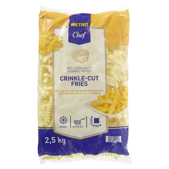 Batata Palito Crincle Congelada METRO Chef 4x2,5 kg