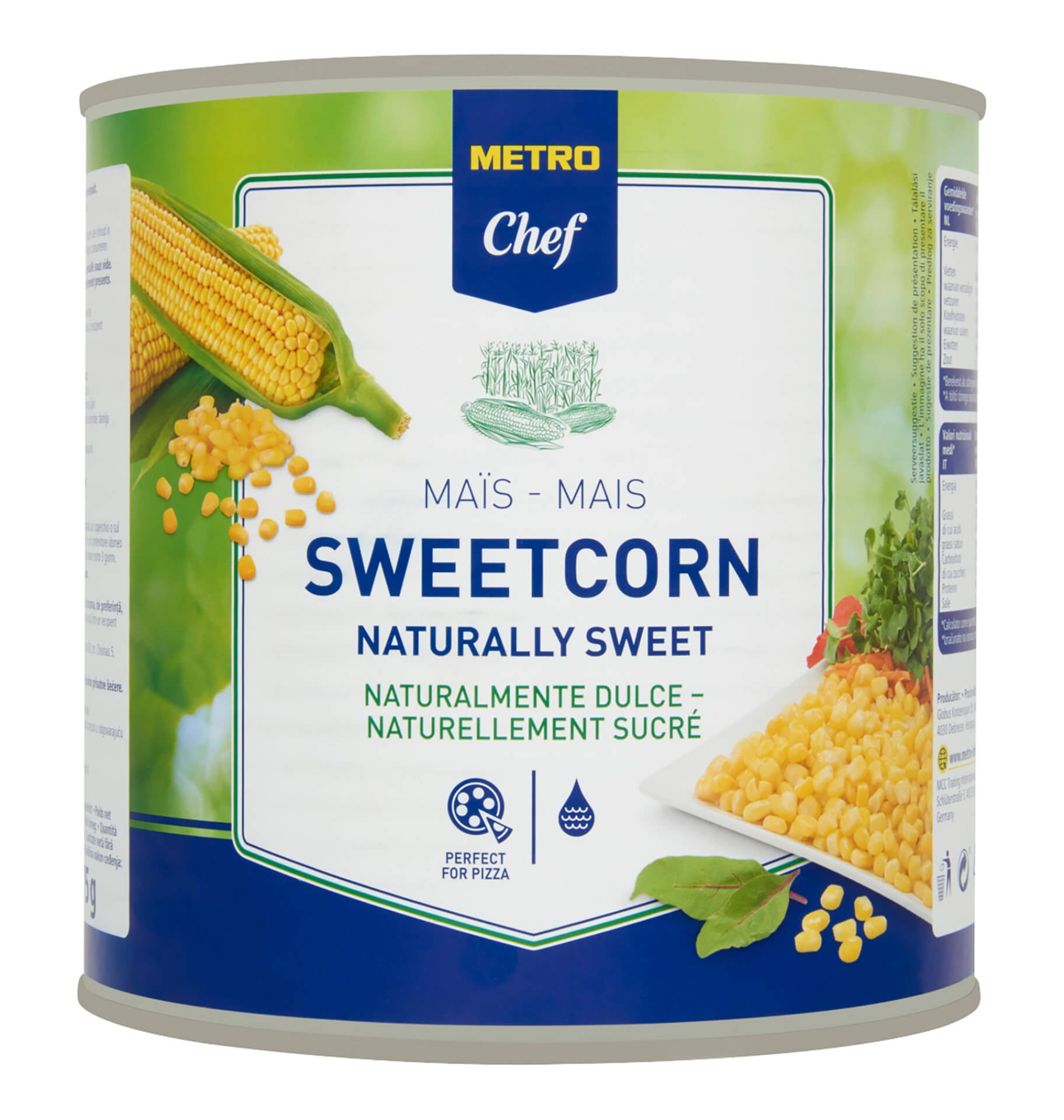 Milho Doce METRO Chef Lata 3x2120 gr