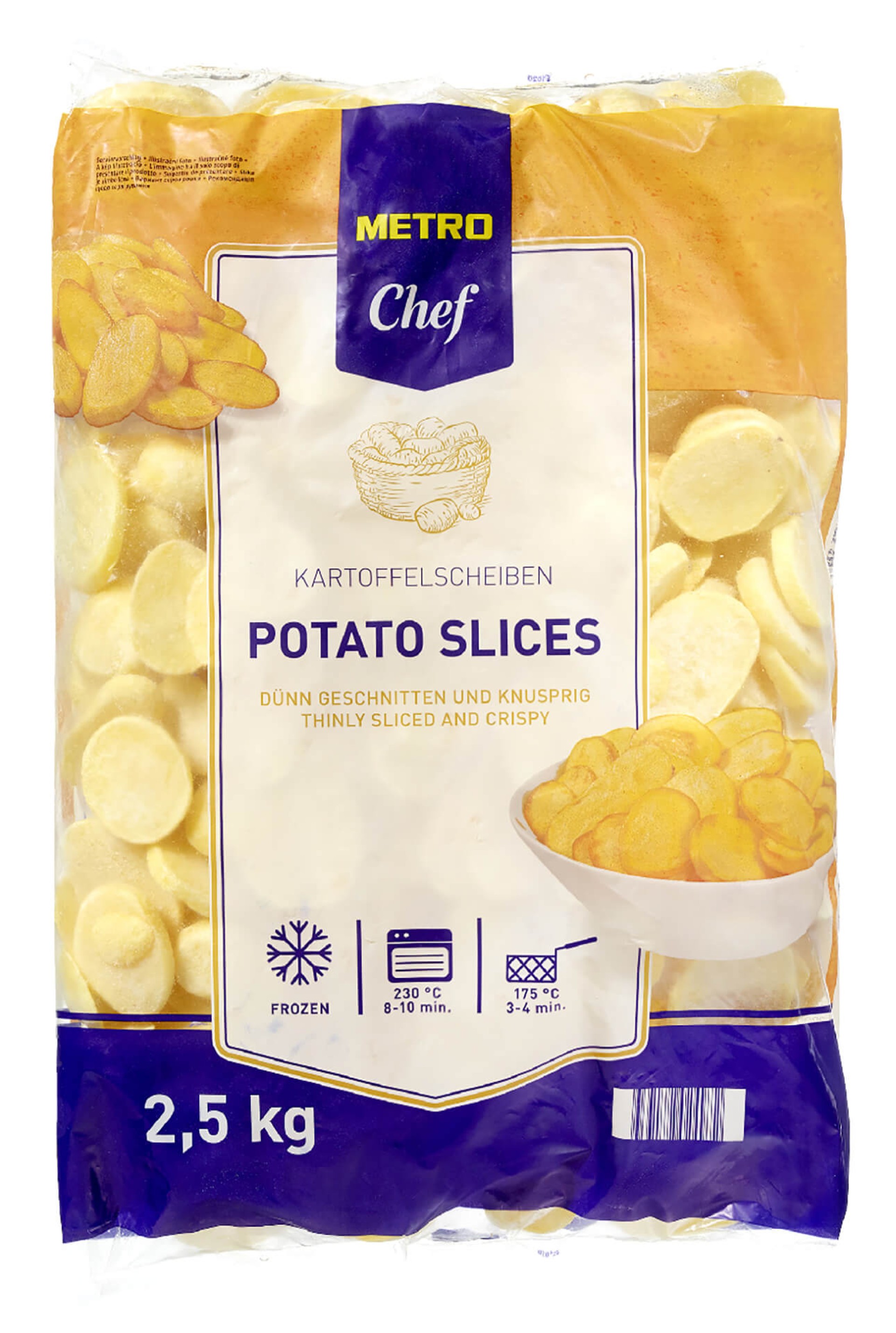Batata Sautee Congelada METRO Chef 4x2,5 kg