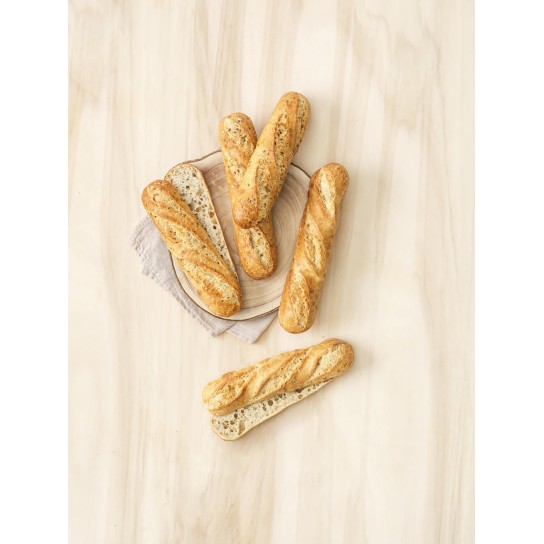 Meia Baguette Cereais Congelada Bridor 50x140 g