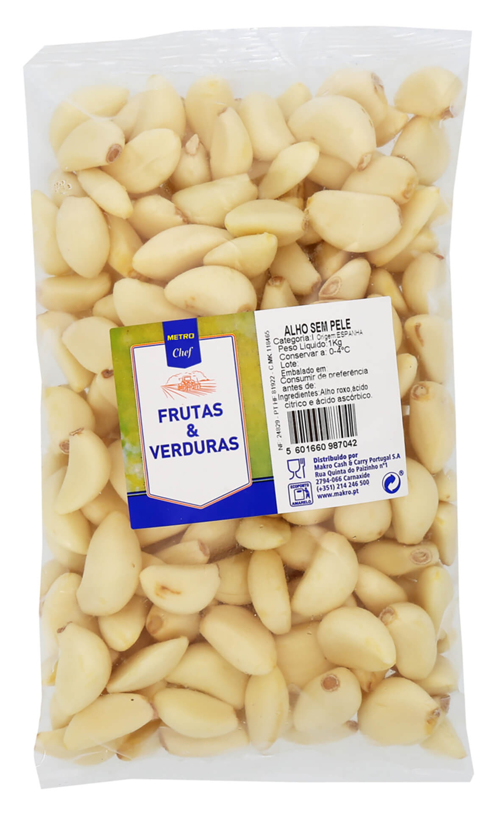 Alho s/ Pele METRO Chef 1 kg