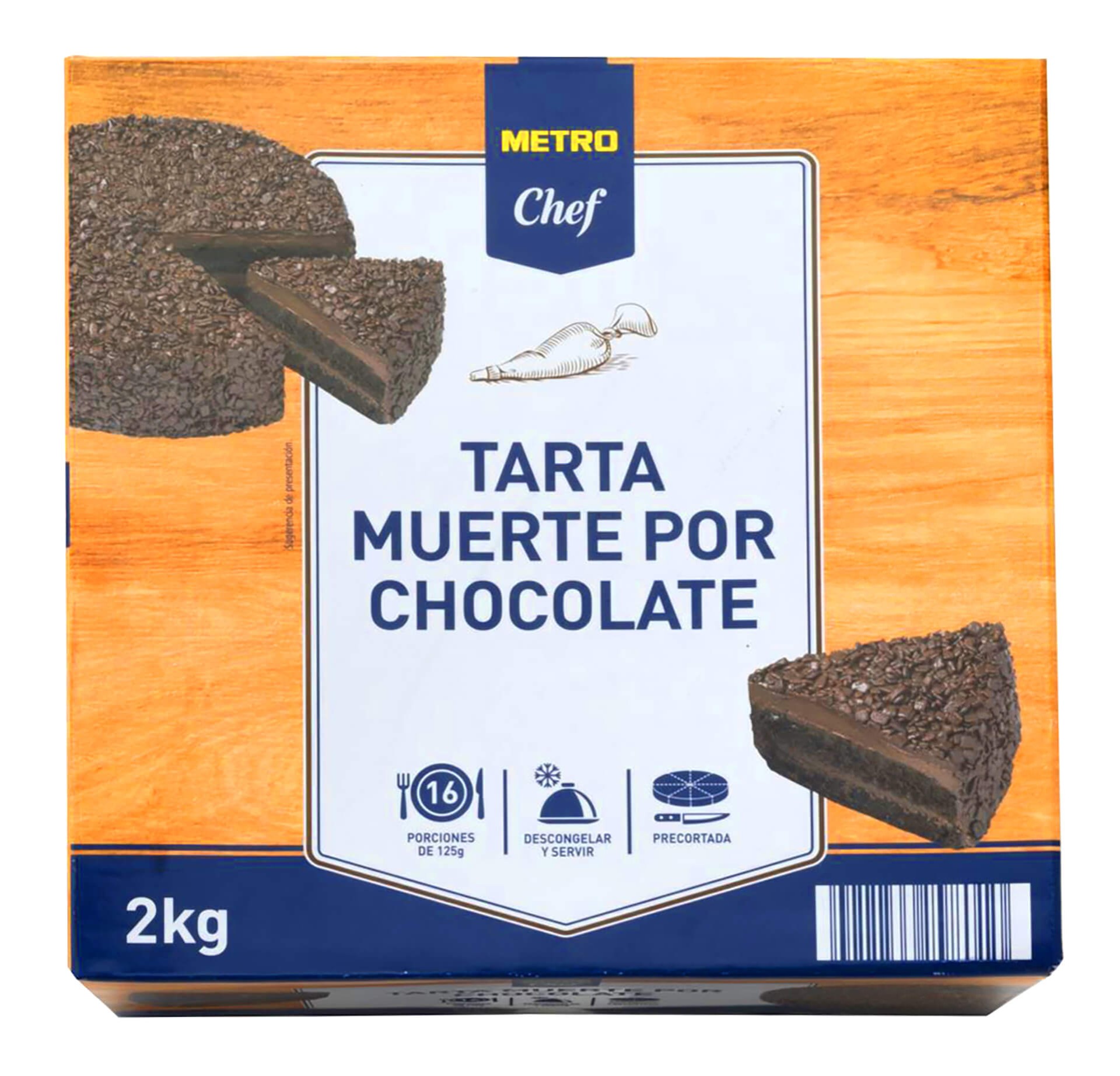 Bolo Morte por Chocolate Congelado METRO Chef Cx 2 kg Bolo Morte por Chocolate Congelado METRO Chef Cx 2 kg