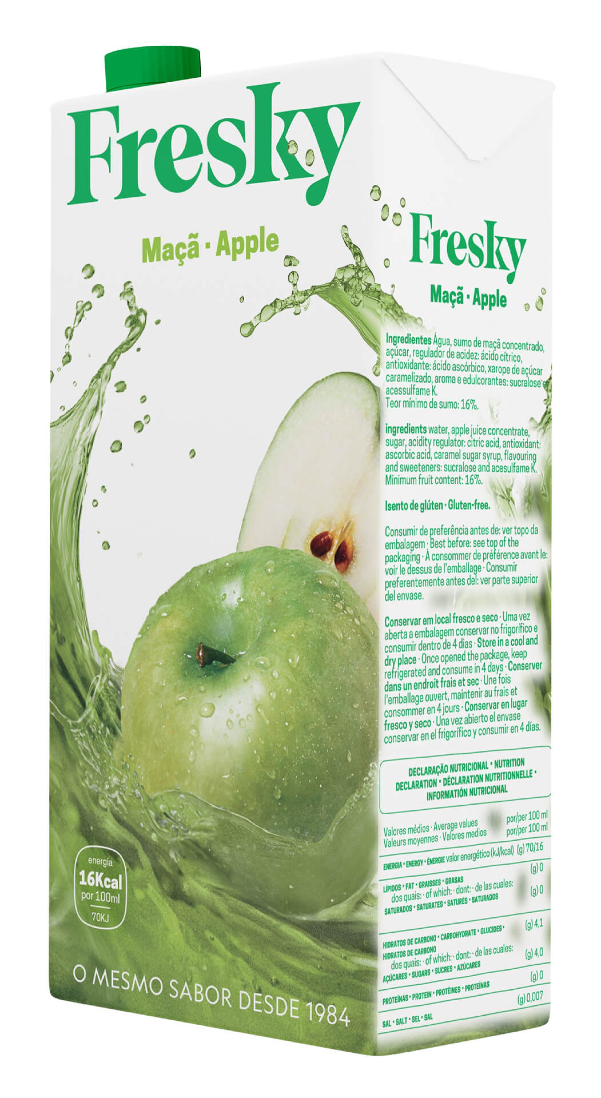 Sumo Refrigerante Maçã Fresky 6x1 l Sumo Refrigerante Maçã Fresky 6x1 l