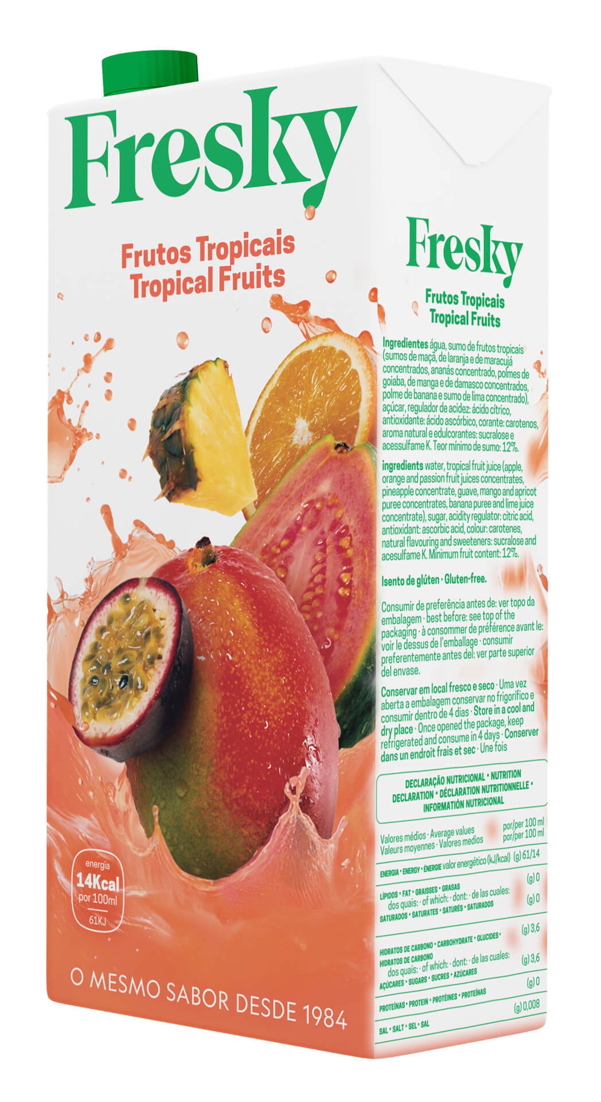Sumo Refrigerante Frutos Tropicais Fresky 6x1 l Sumo Refrigerante Frutos Tropicais Fresky 6x1 l