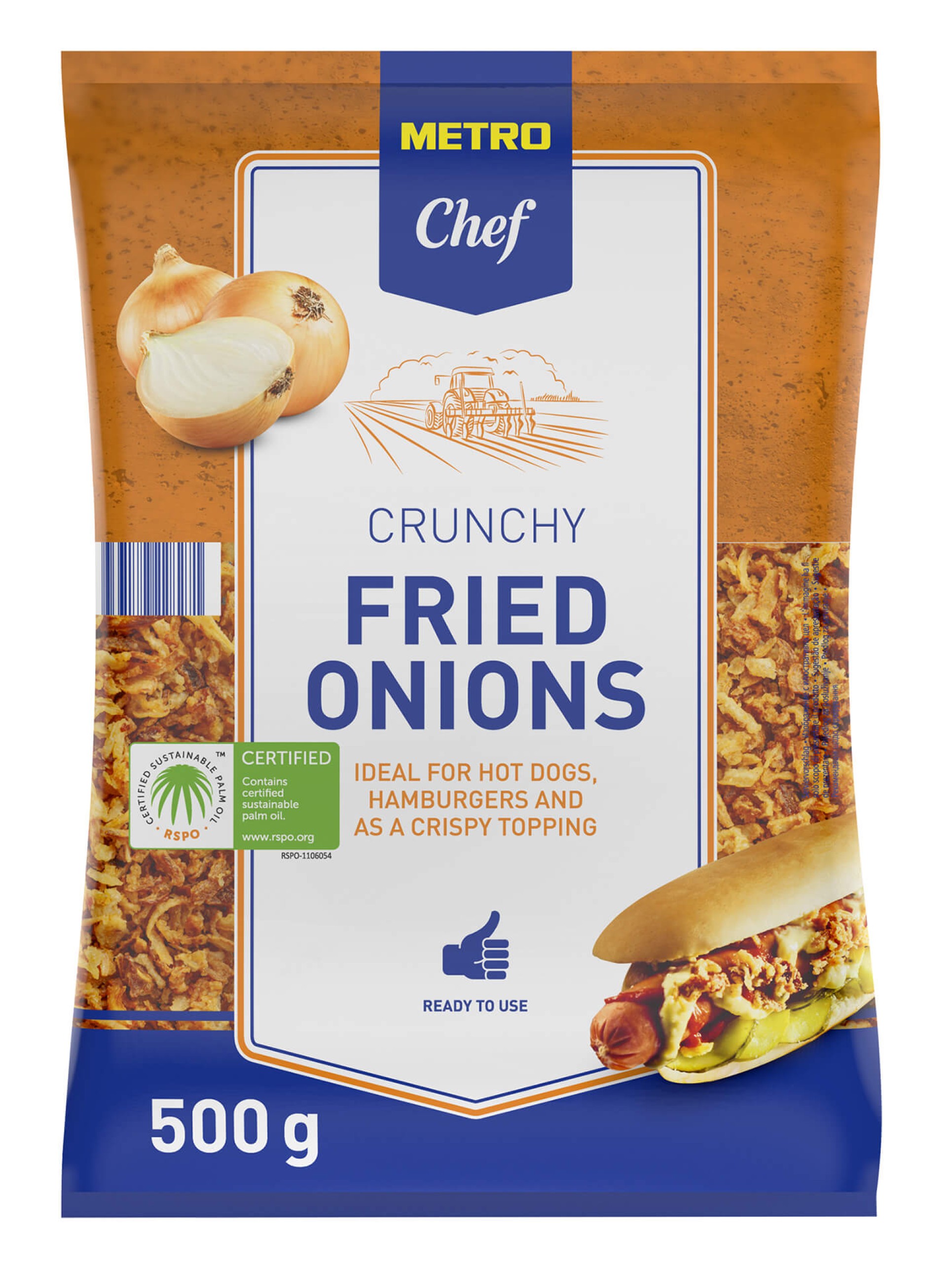 Cebola Frita Metro Chef 10X500 g Cebola Frita Metro Chef 10X500 g