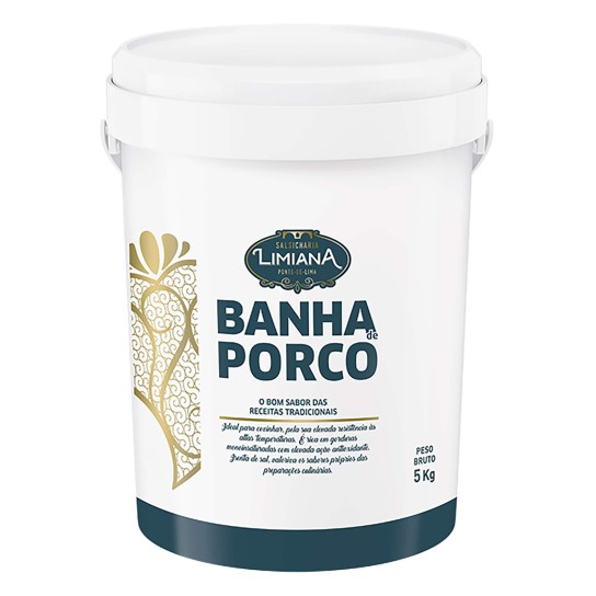 Banha Porco Limiana Balde 4,75 kg