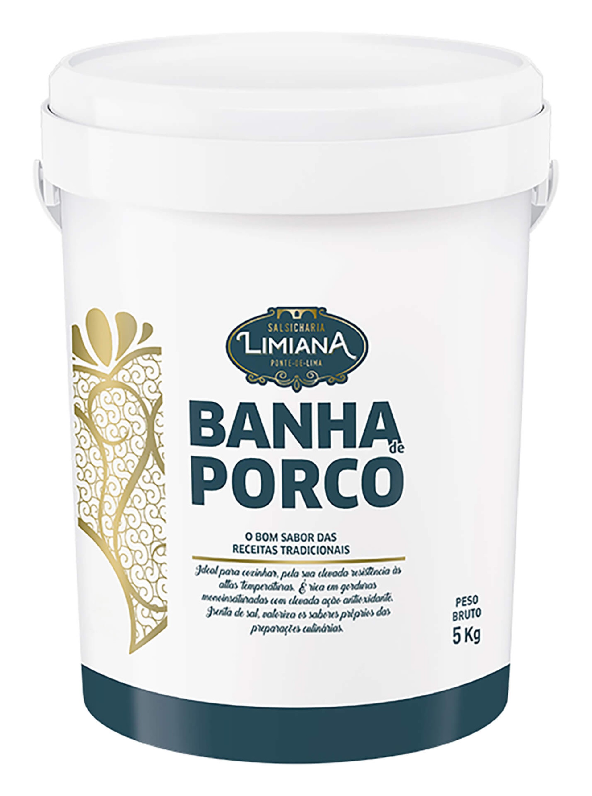 Banha Porco Limiana Balde 4,75 kg