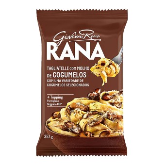 Massa Kit Tagliatelle c/Molho Cogumelos Fresco Rana 4x357 g