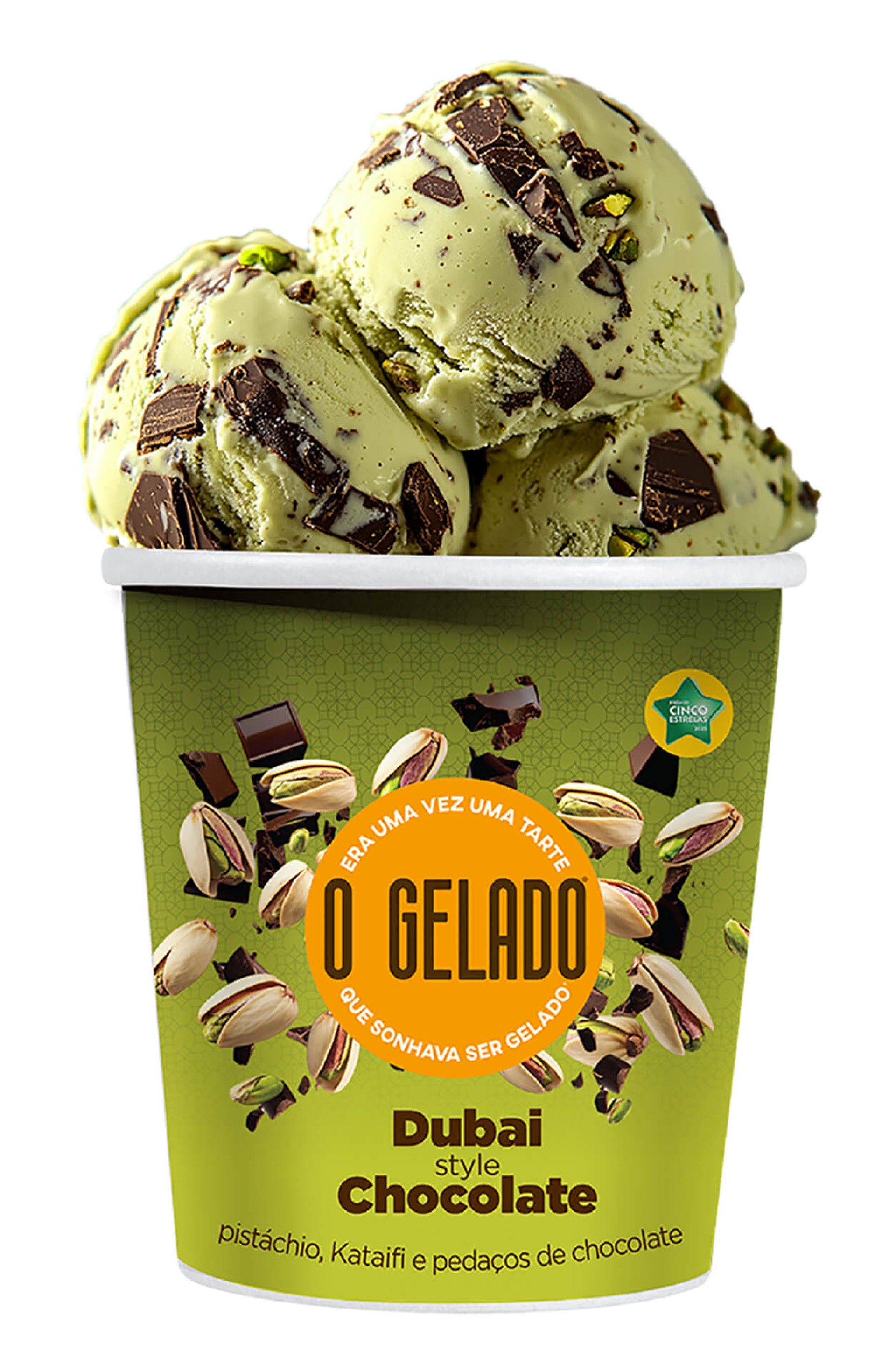 Gelado Dubai Choco Congelado O Gelado 6x460ml Gelado Dubai Choco Congelado O Gelado 6x460ml