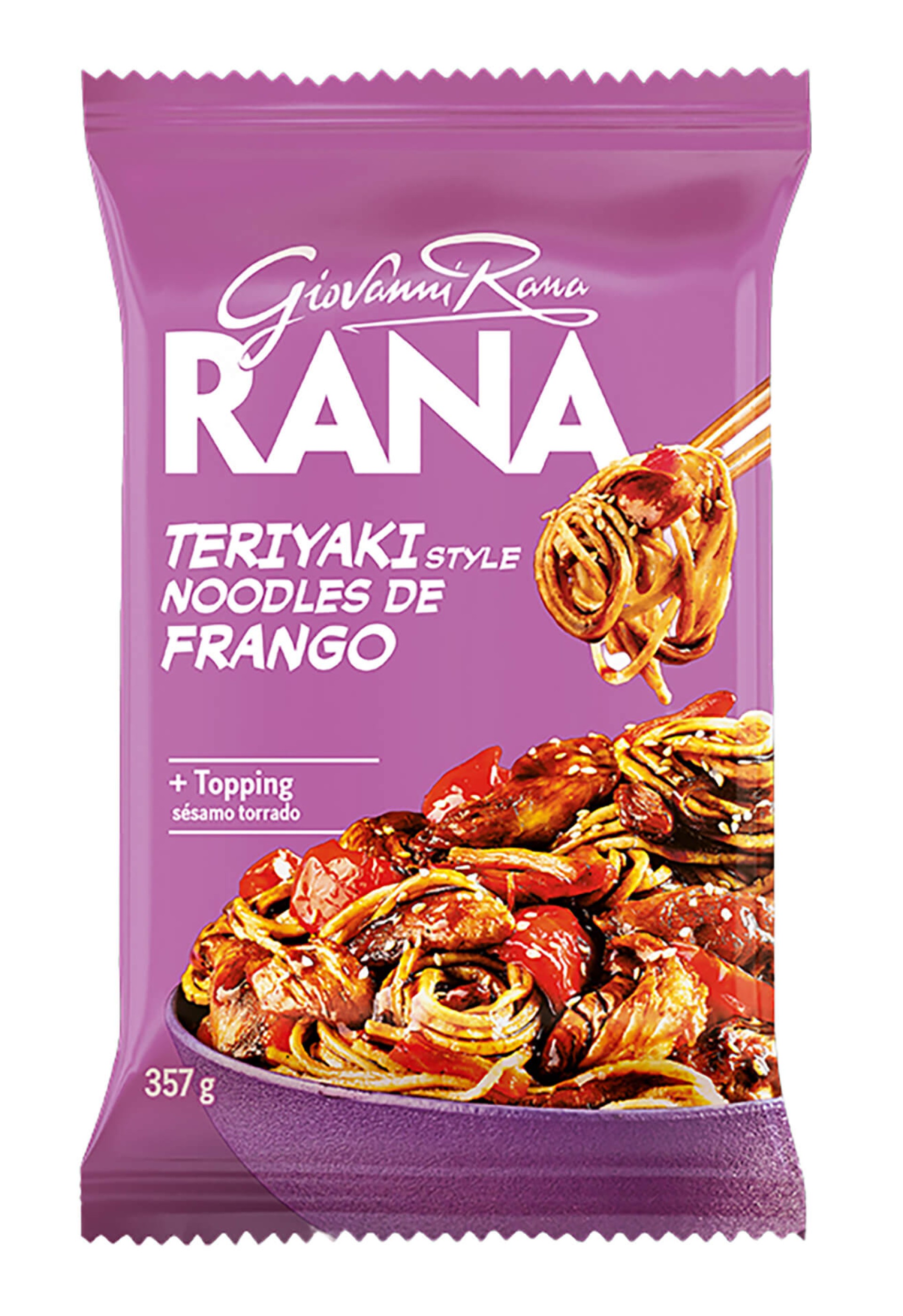 Massa Kit Teriyaki Style Noodles Frango Fresco Rana 4x357 g