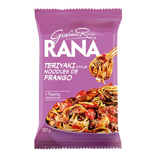 Massa Kit Teriyaki Style Noodles Frango Fresco Rana 4x357 g