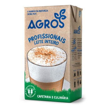 Leite UHT Inteiro Agros Profissional 6x1 l