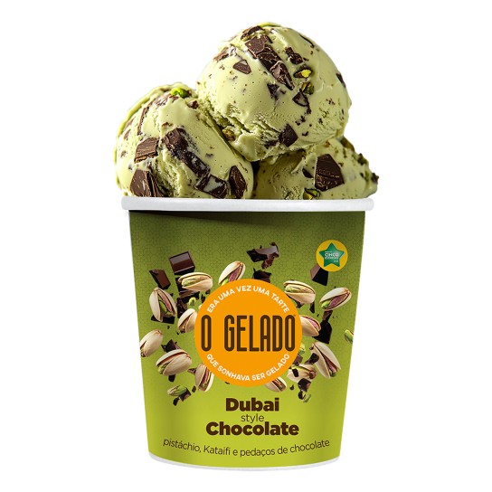 Gelado Dubai Choco Congelado O Gelado 6x460ml