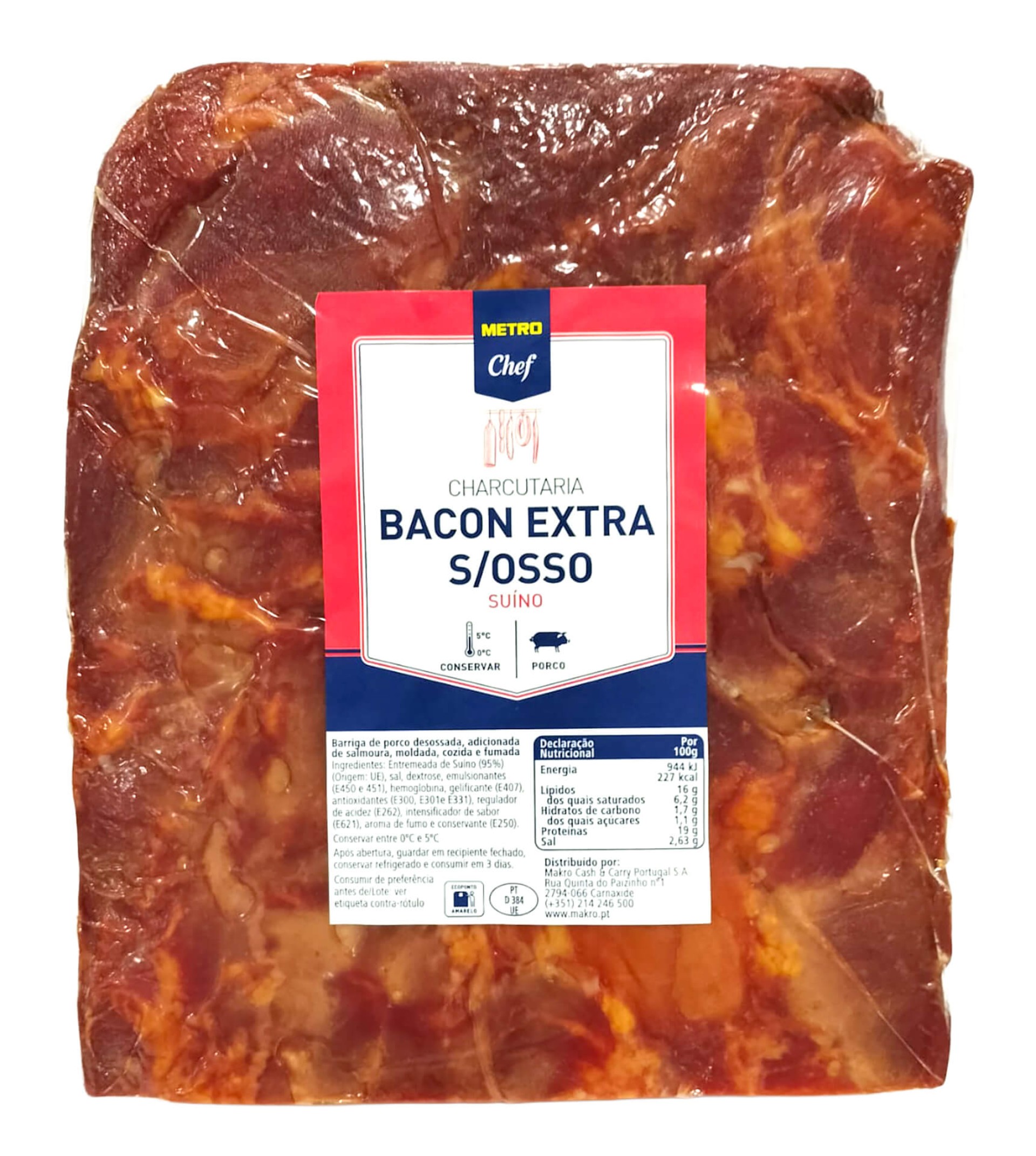 Bacon Fumado Metades METRO Chef Kg Bacon Fumado Metades METRO Chef Kg