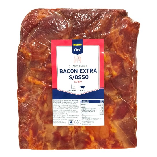 Bacon Fumado Metades METRO Chef Kg