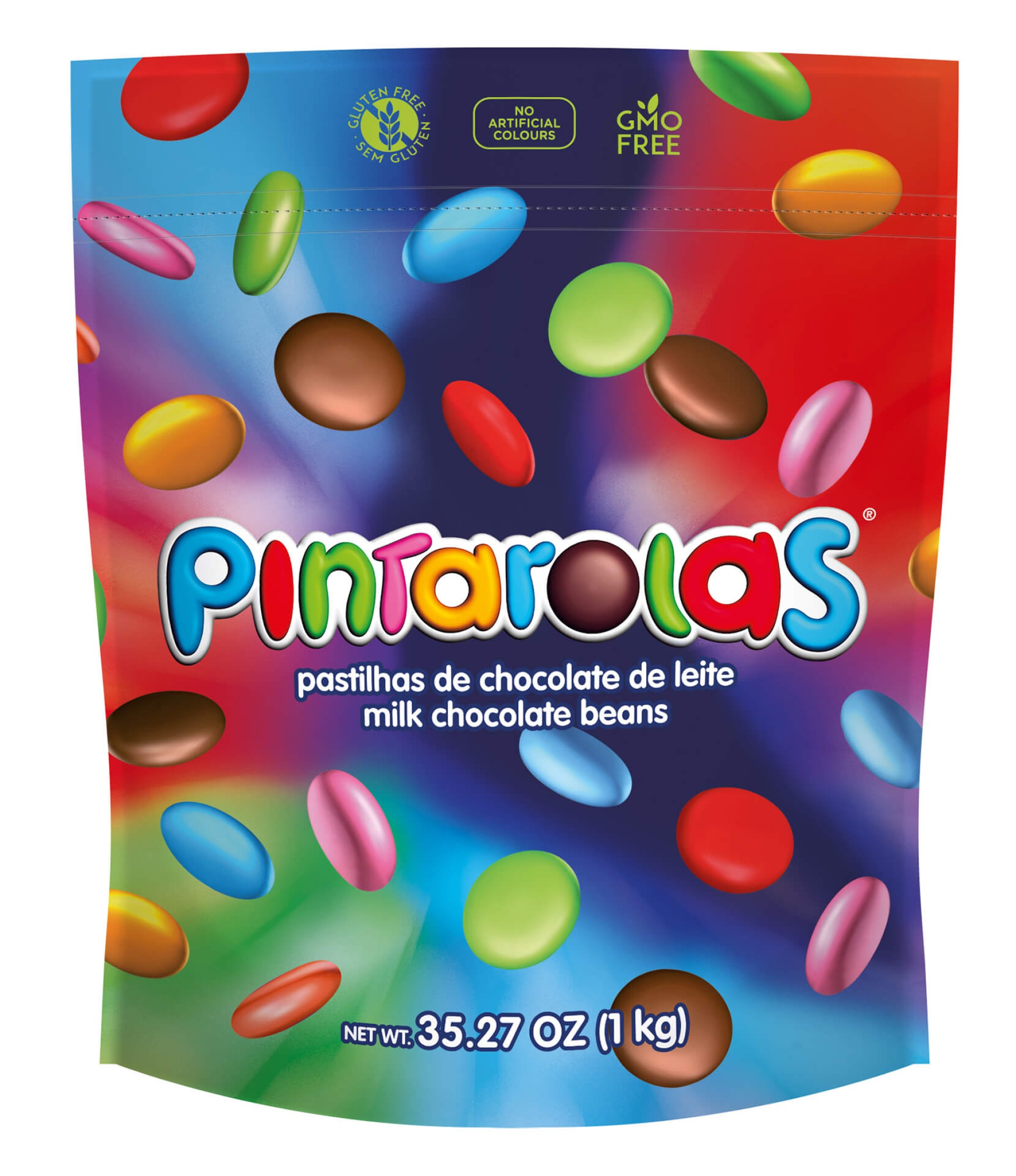 Chocolate Leite Pastilhas Pintarolas 8x1 kg Chocolate Leite Pastilhas Pintarolas 8x1 kg