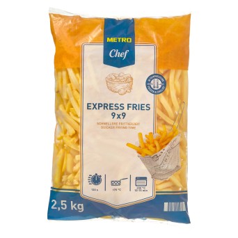 Batata Palito Express 9/9 Congelada METRO Chef 4x2,5 kg