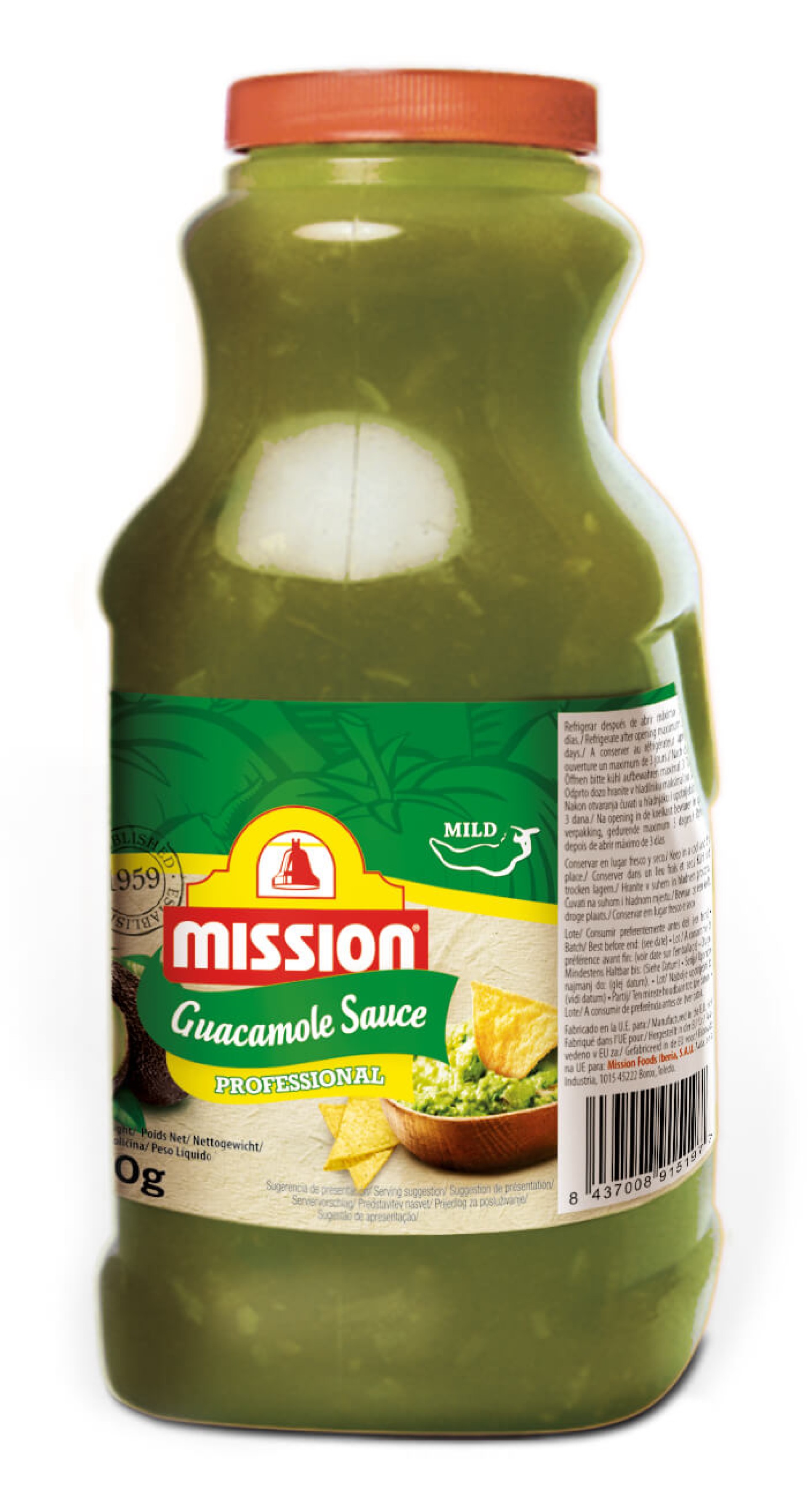 Molho Guacamole Mission Garrafa 2 kg Molho Guacamole Mission Garrafa 2 kg