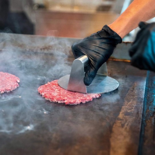 Hamb�rguer Bovino Smash 80 g Congelado Uli Cx +/- 6 kg 75 Un