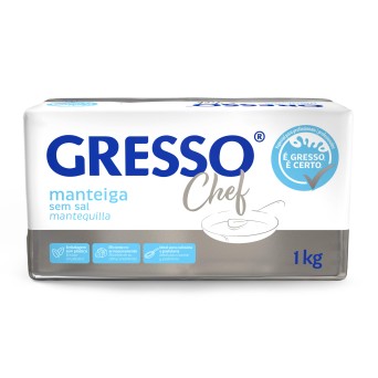 Manteiga s/ Sal Gresso Chef Alumnio 8x1 Kg