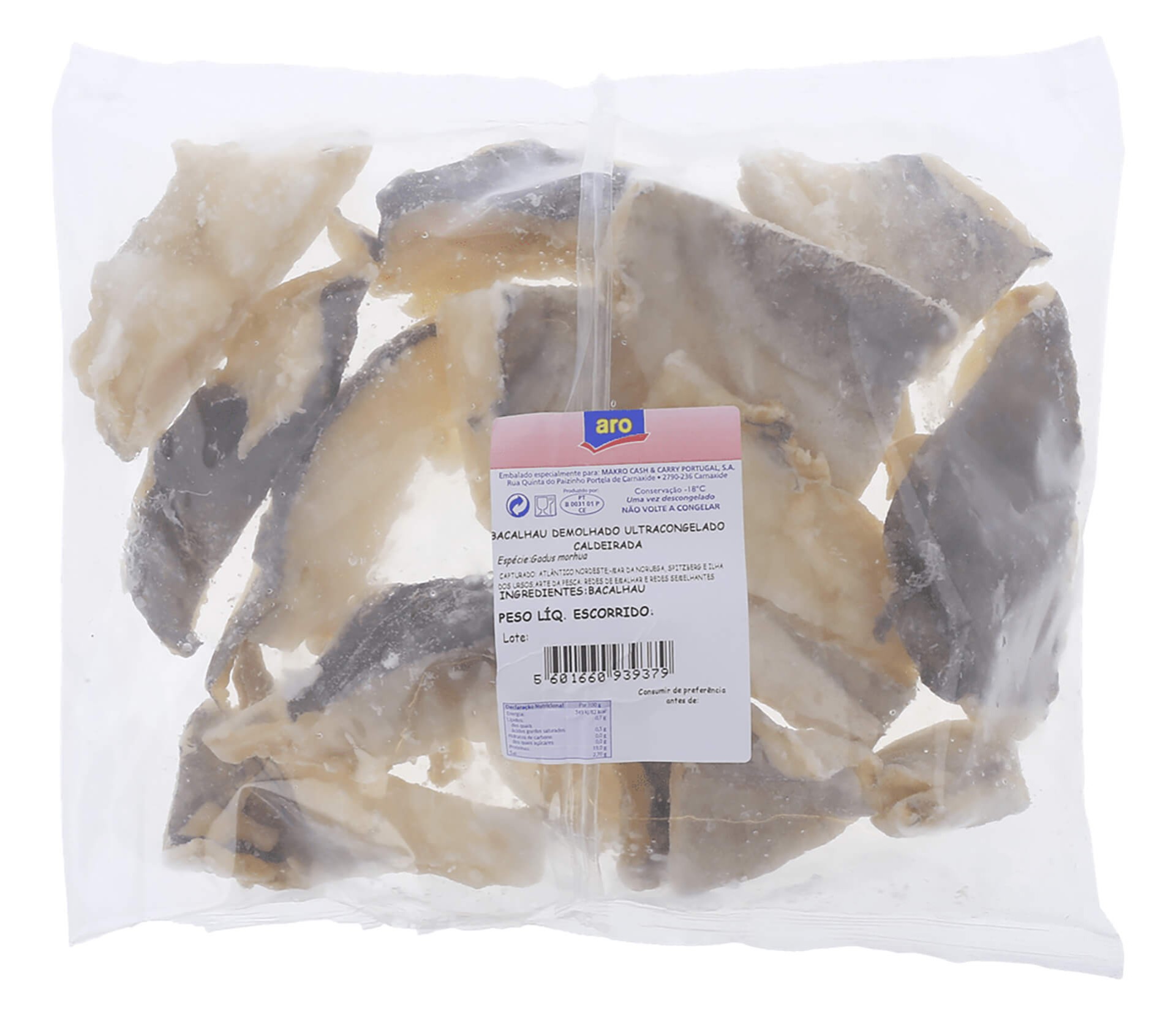 Bacalhau Demolhado Caldeirada Congelado Aro Saco 1 kg Bacalhau Demolhado Caldeirada Congelado Aro Saco 1 kg