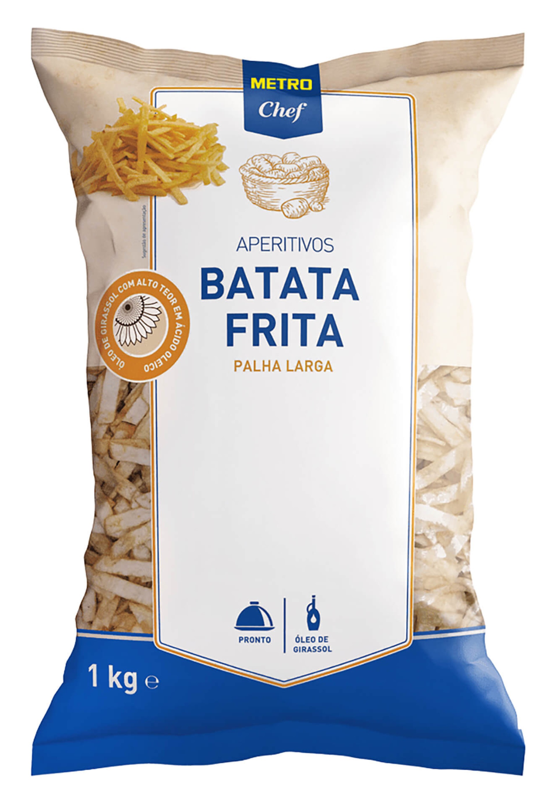 Batata Frita Palha Larga c/sal METRO Chef 5x1 kg