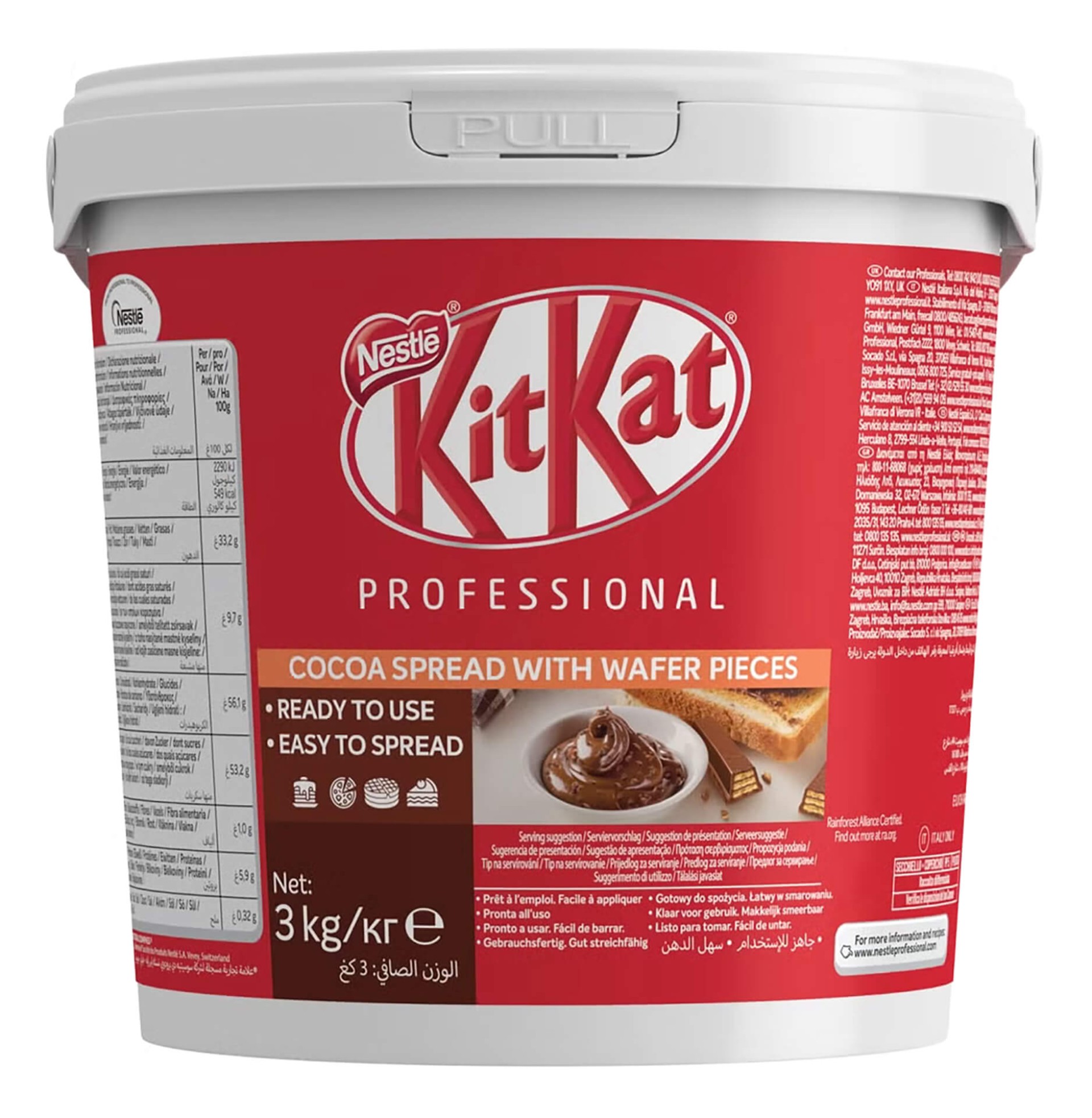 Creme Barrar Cacau/Bolacha KitKat 3 kg