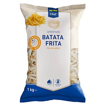 Batata Frita Palha Larga s/sal METRO Chef 5x1 kg