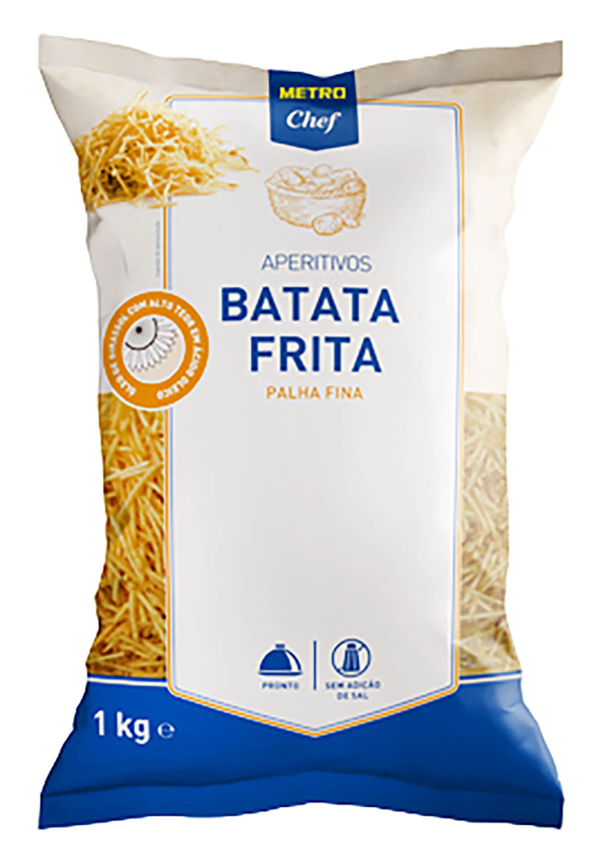Batata Frita Palha Fina s/sal METRO Chef 5x1 kg Batata Frita Palha Fina s/sal METRO Chef 5x1 kg